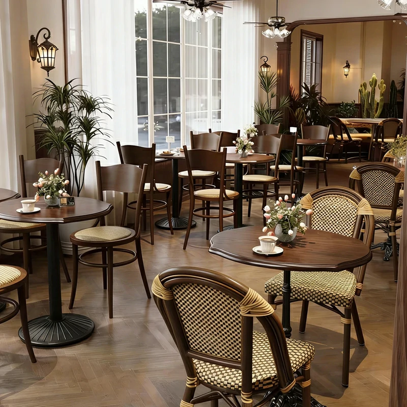 French Bistro Woven Chairs